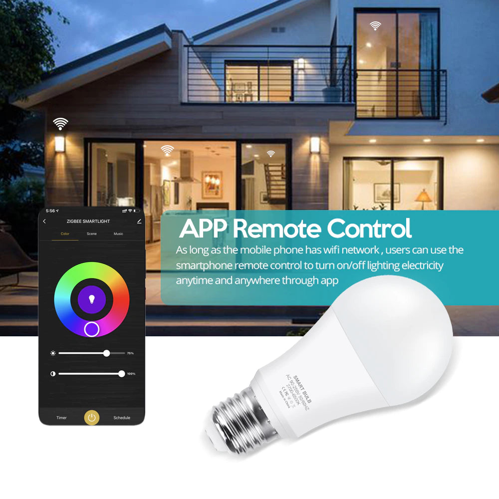 Tuya ZigBee Smart Bulb E27 Alexa Google Home APP Voice Control – Daily Plus