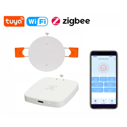 Sensor ultrasensible de detección humana e iluminación, Zigbee SmartLife
